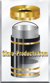 Glaro Funnel Top Monte Carlo Trash Receptacle