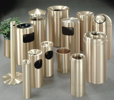 Glaro Brass Trash Receptacles