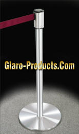 Glaro Extenda-Barrier Crowd Control Post 132 Satin