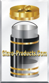 Glaro Tip Action Top Monte Carlo Trash Receptacle