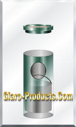 glaro sand top waste receptacle