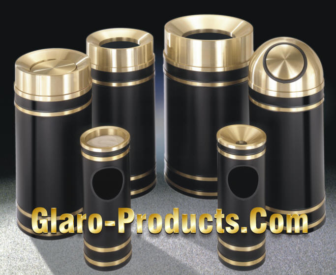 glaro waste receptacles with matching covers