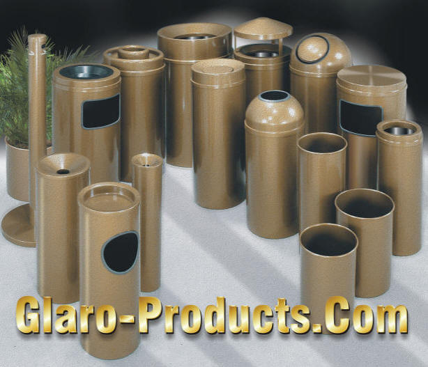 glaro waste receptacles with matching covers