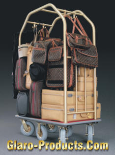 Glaro Glider Bellman Cart Loaded