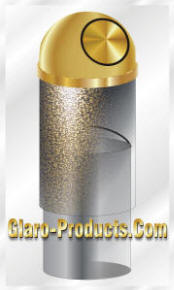 Glaro Self Closing Dome Top Trash Receptacle