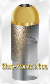 Glaro Open Dome Top Trash Receptacle