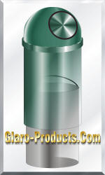 glaro dome top waste receptacle