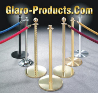 Glaro Theater Posts and Ropes, Crowd Control Systems